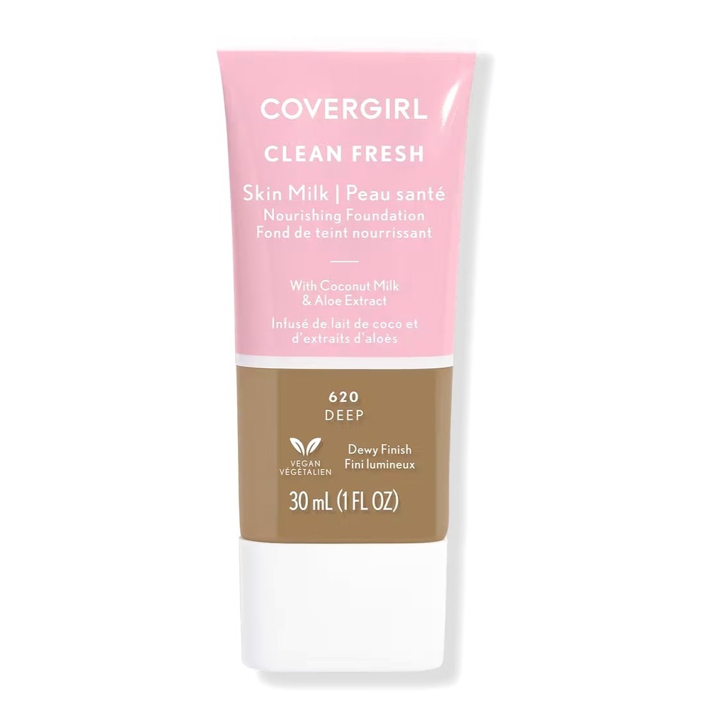 covergirl clean fresh skin milk foundation 620 deep 1oz vegan dewy finish makeup